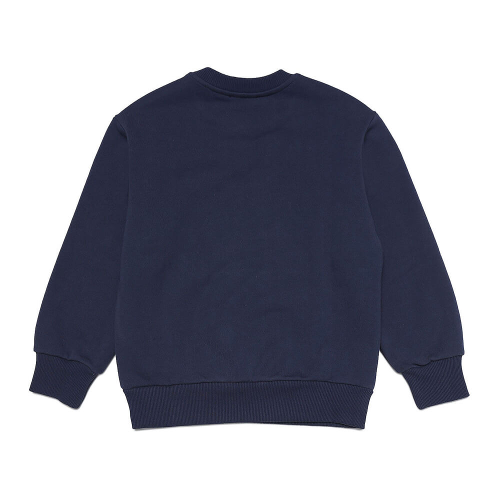 Diesel Boys Navy Logo Over Sweatshirt