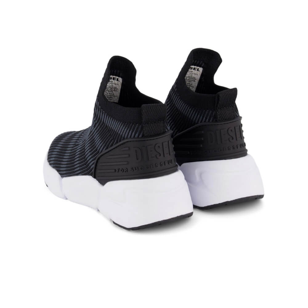 Diesel Boys Black & white S-Millenium Pad Trainers