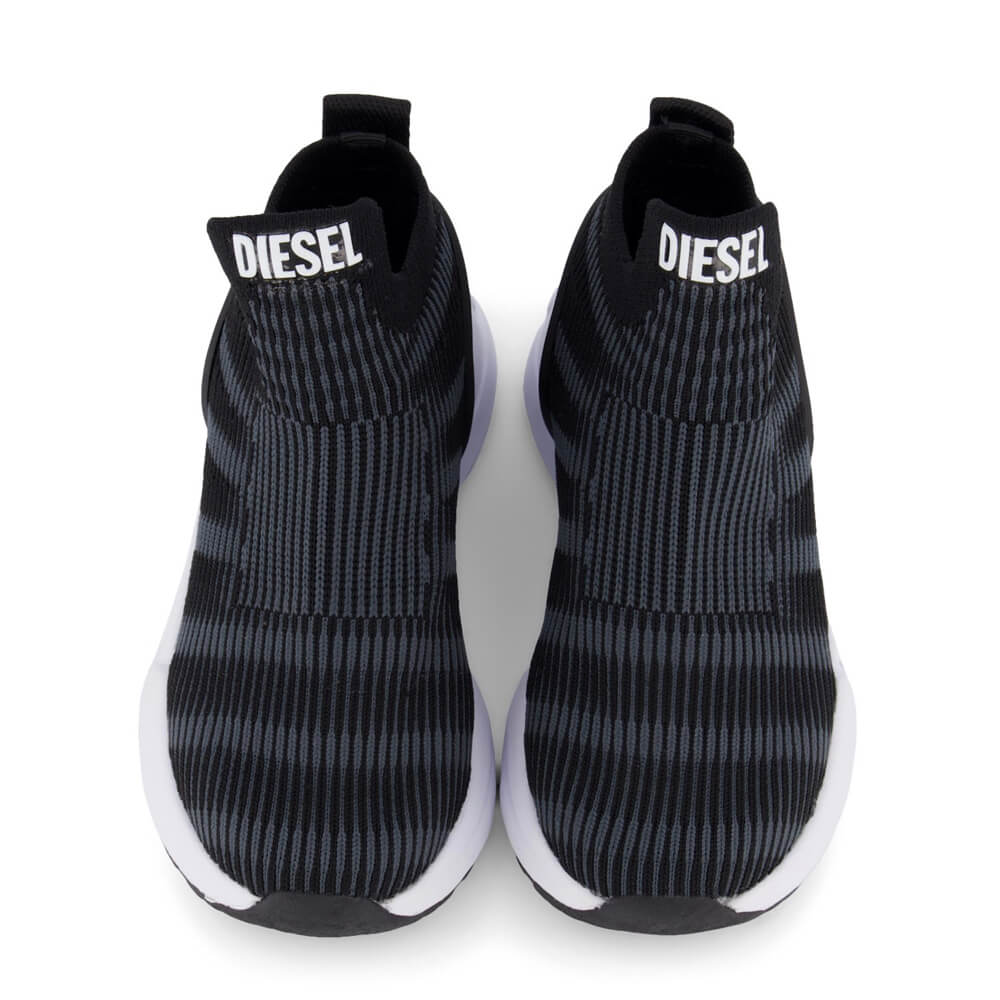Diesel Boys Black & white S-Millenium Pad Trainers