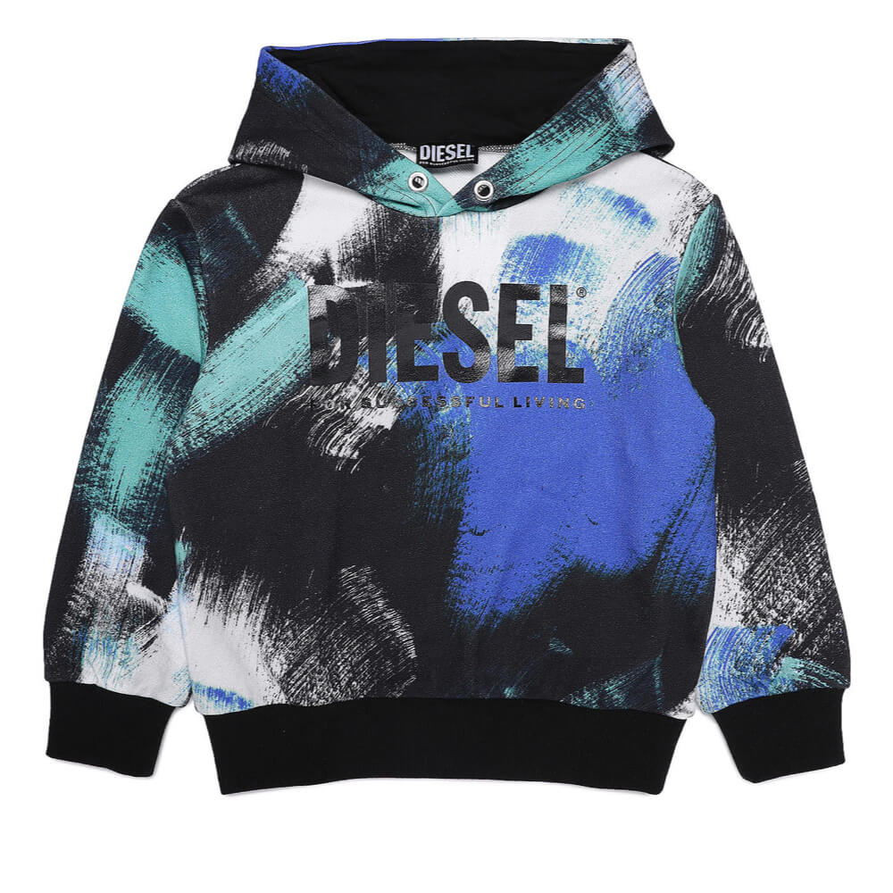 Diesel Boys Multi Shoodrush Over Sweatshirt