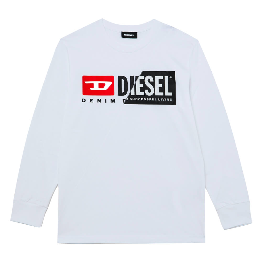 Diesel Boys White TDIEGOCUTY Ml T-Shirt