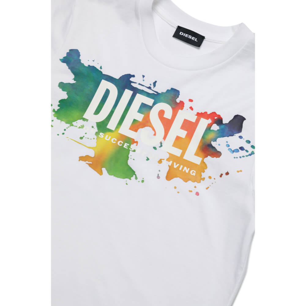 Diesel Boys White Tdosky T-Shirt