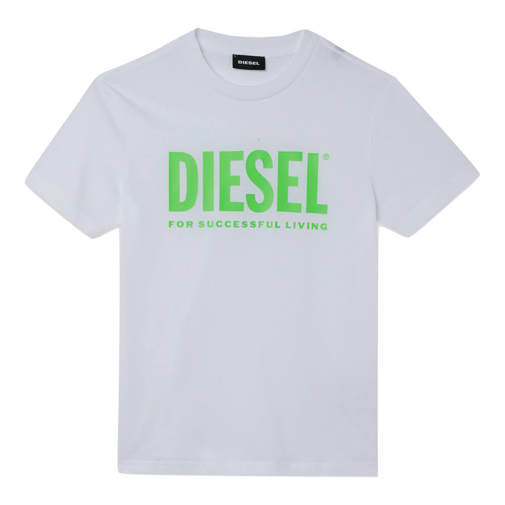 Diesel Boys Green Tjustlogo T-Shirt