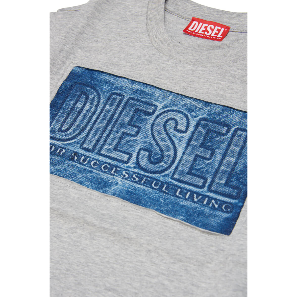 Diesel Boys Grey Twanny Over T-Shirt With Logo