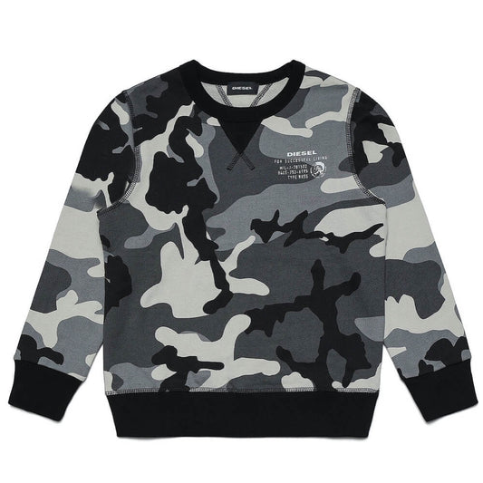 Diesel Boys Grey UMLT-Swilly Sweatshirt