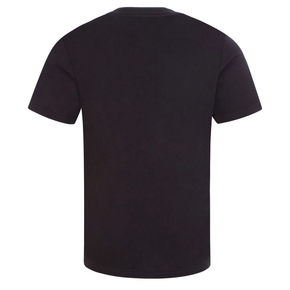 Diesel Unisex Black & Yellow Round Neck Logo T-Shirt
