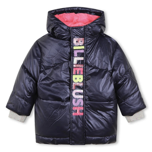 Billieblush Girls Navy Puffer Jacket
