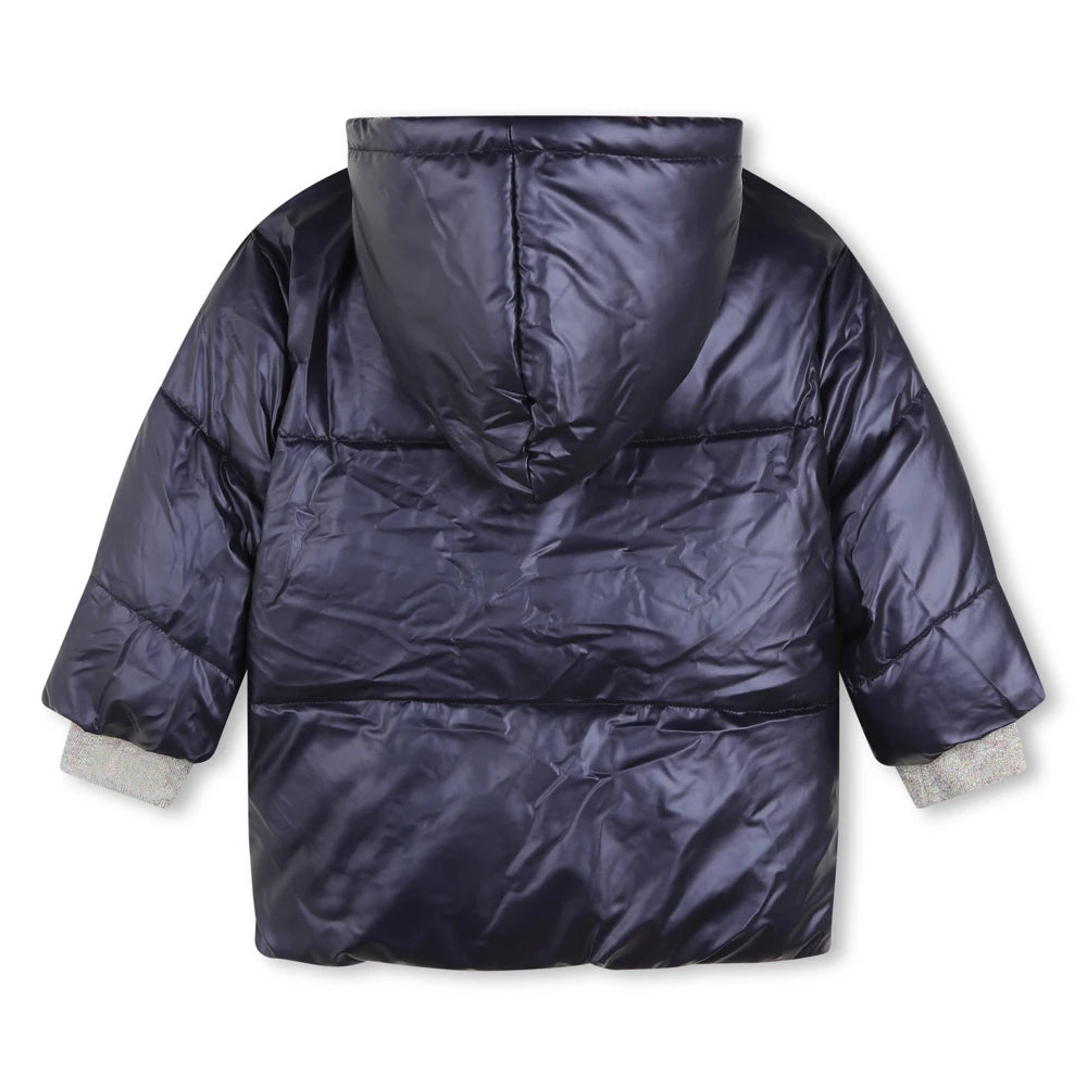 Billieblush Girls Navy Puffer Jacket