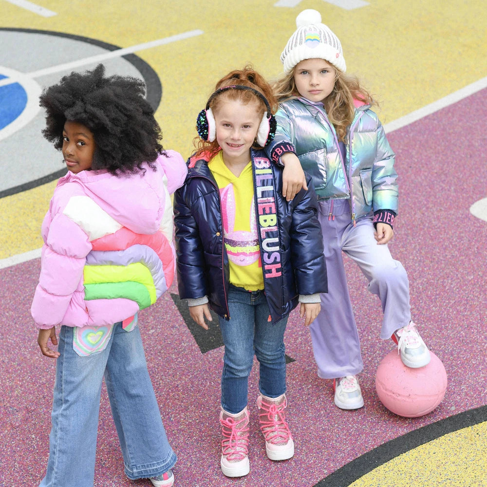 Billieblush Girls Navy Puffer Jacket
