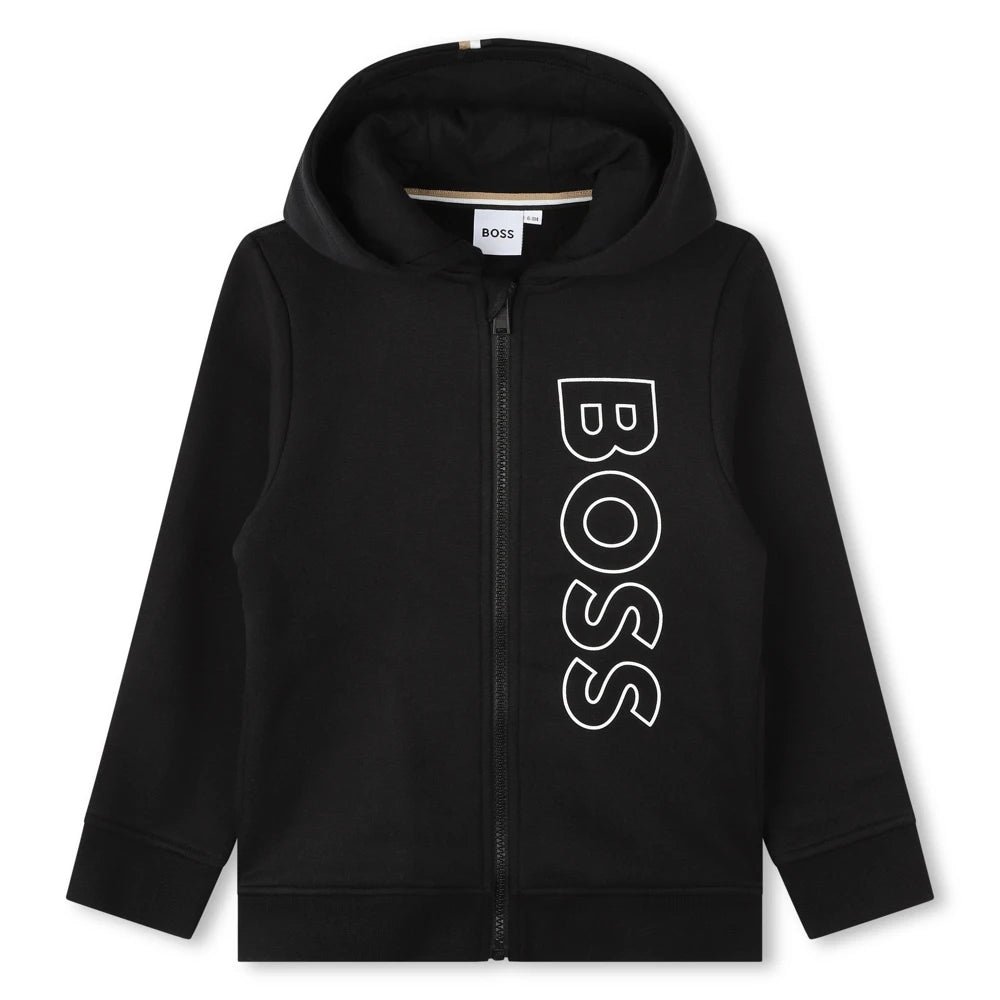 Boss Kidswear Boys Black Hoodie & Jogger Set