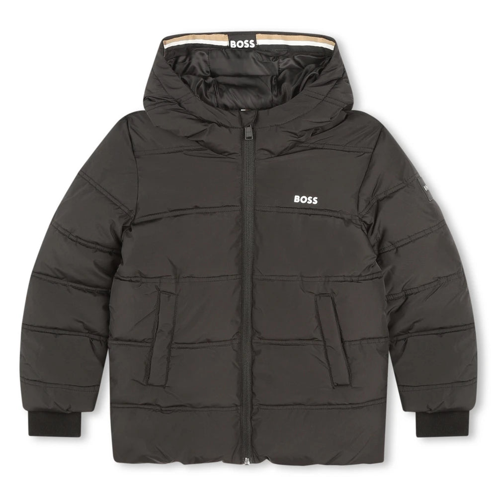 Boss Kidswear Boys Black Puffer Jacket