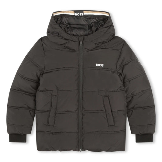 Boss Kidswear Boys Black Puffer Jacket