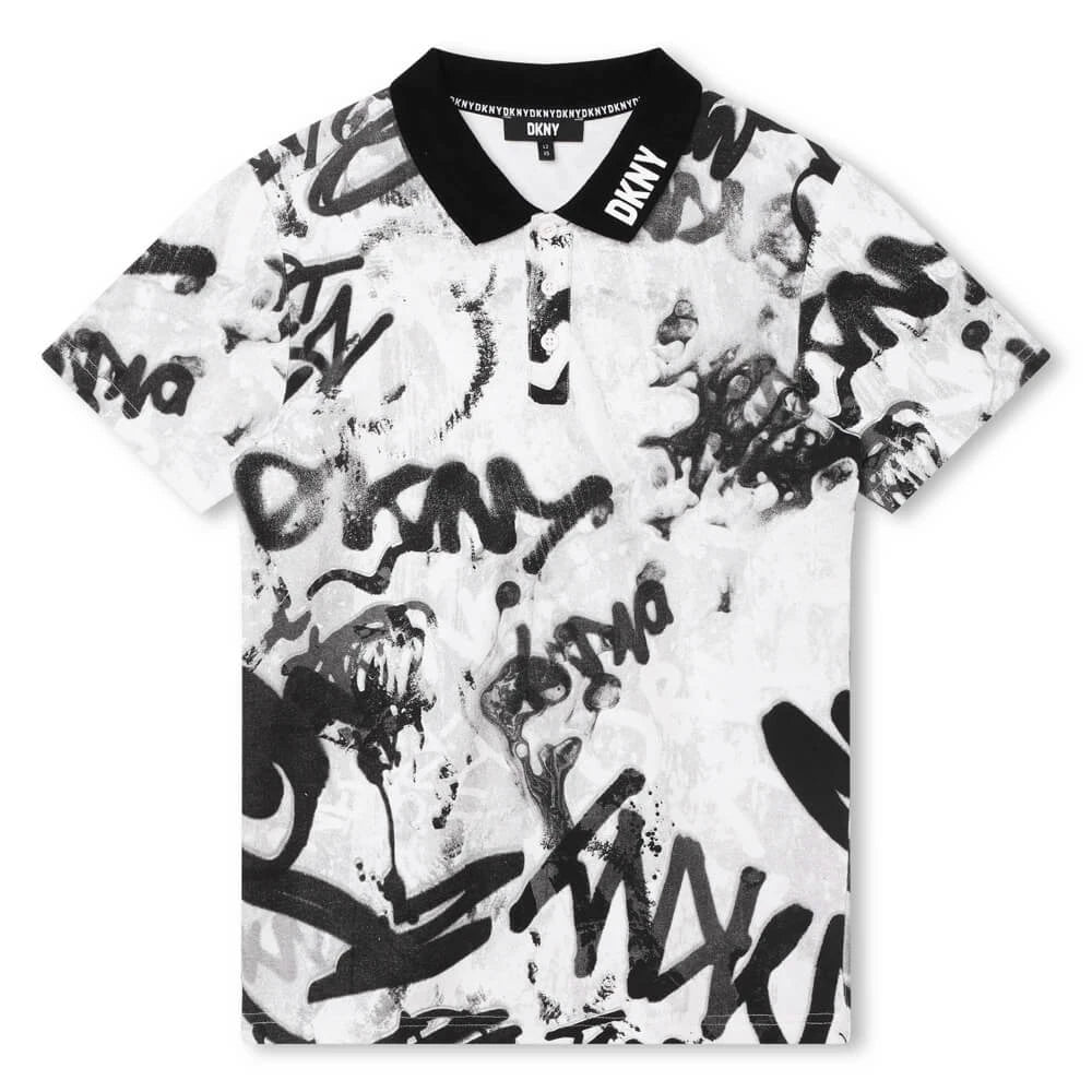 DKNY Kids, Boys Short Sleeve Polo, White