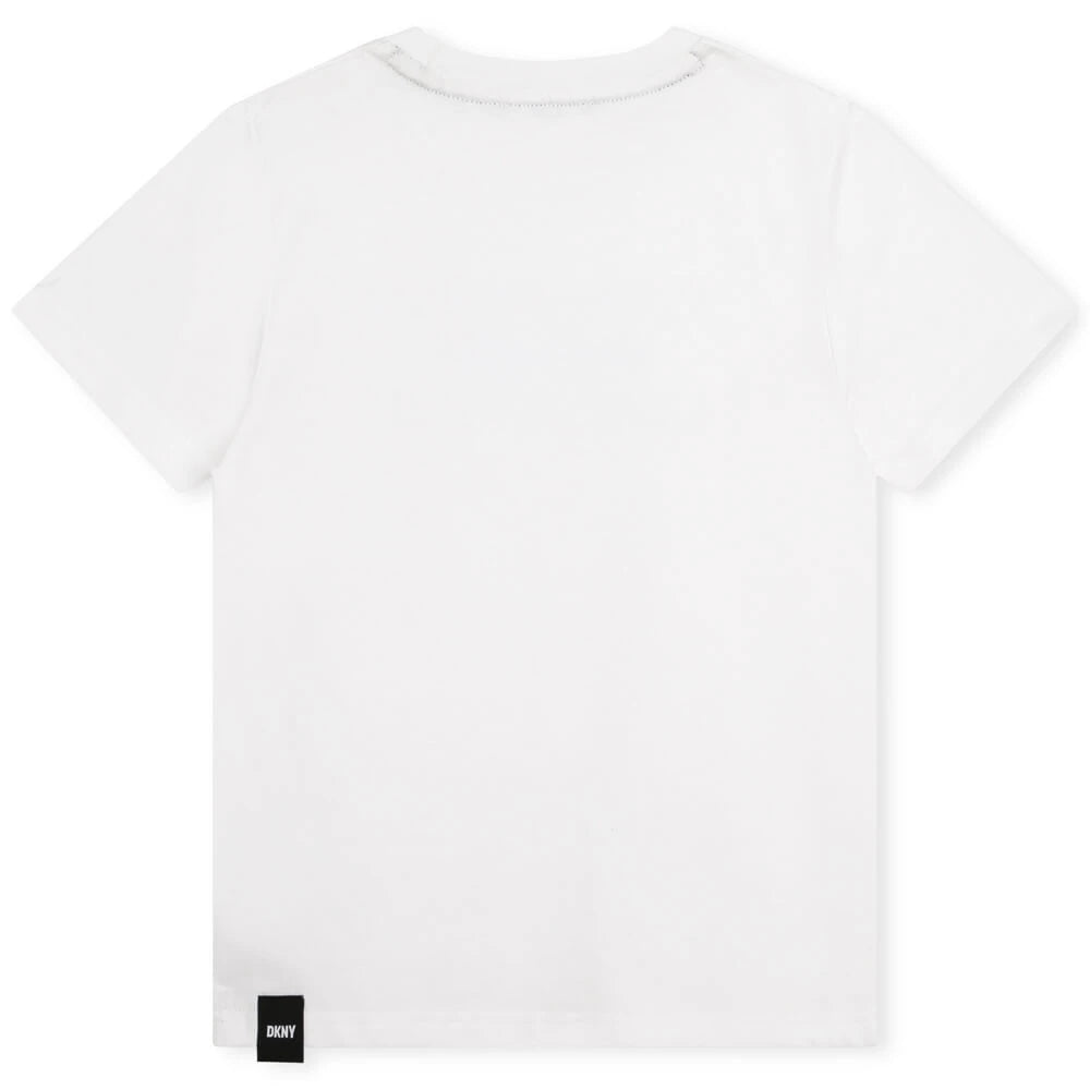 DKNY Kids, Boys Short Sleeves Tee-Shirt, White
