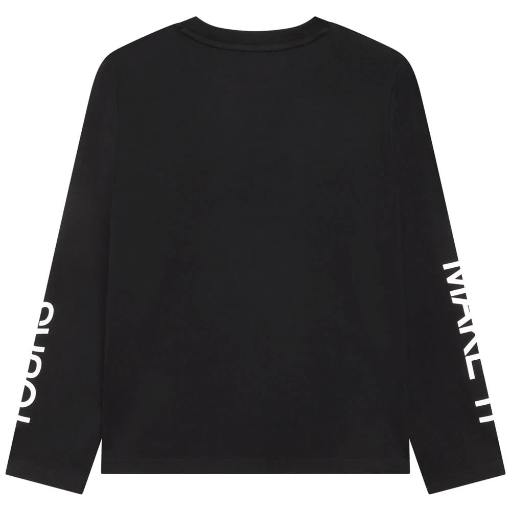 DKNY Unisex Black Long Sleeve T Shirt Kids Designer Closet