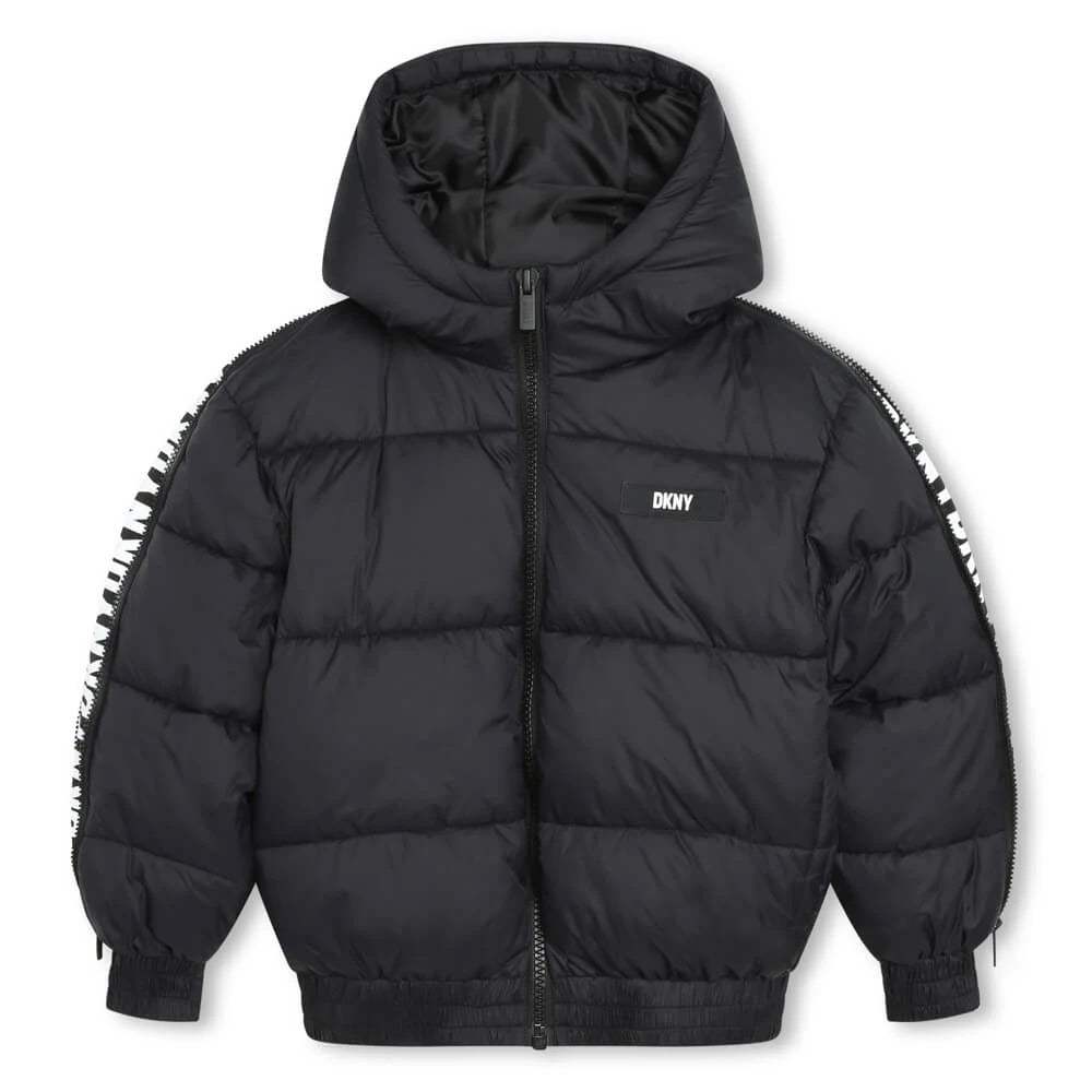 DKNY Kids, Unisex Puffer Jacket, Black