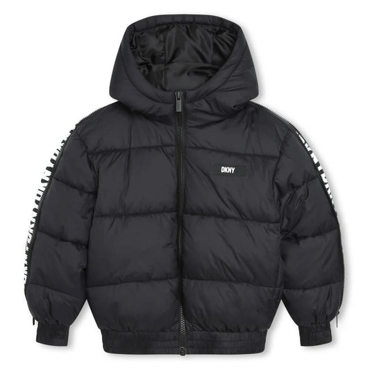 DKNY Kids, Unisex Puffer Jacket, Black