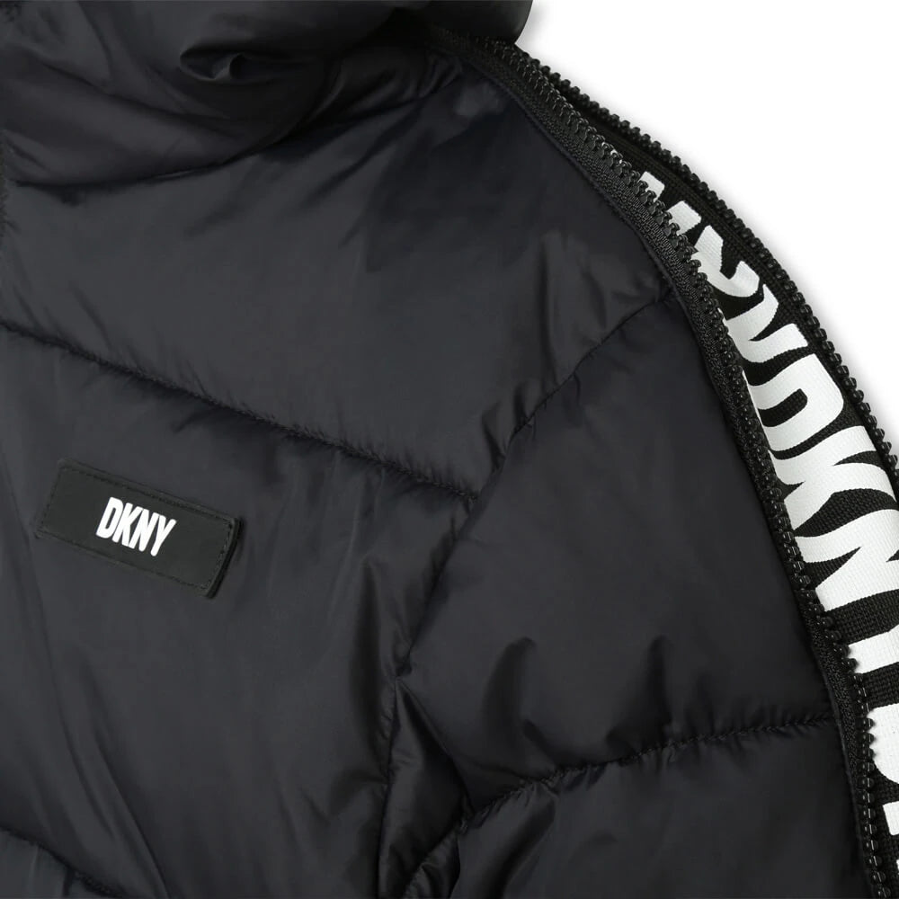 DKNY Kids, Unisex Puffer Jacket, Black