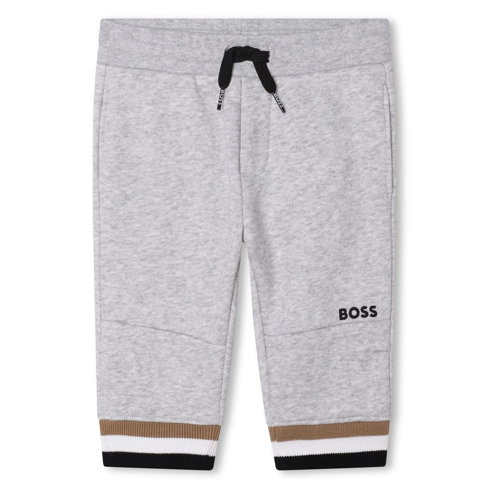 Boss Kidswear Baby Boys Chine Grey Hoodie & Jogger Set