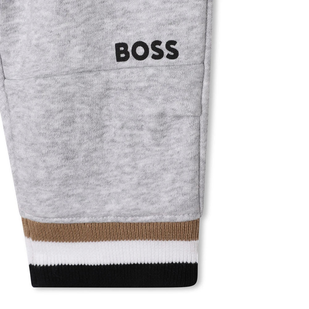 Boss Kidswear Baby Boys Chine Grey Hoodie & Jogger Set