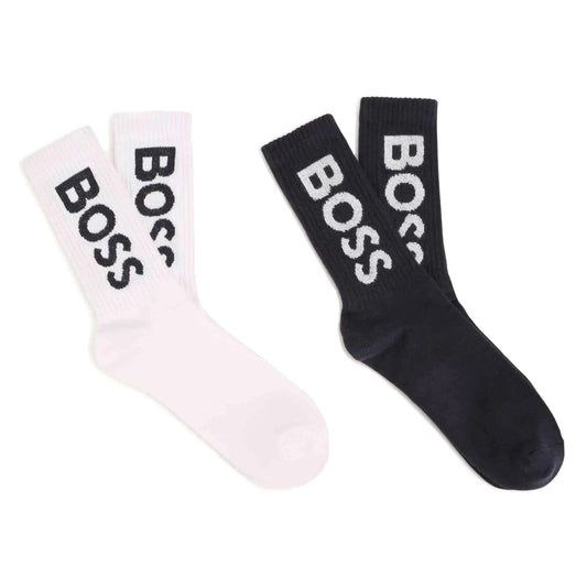 Boss Kidswear Baby Boys Navy Socks (Set of two)