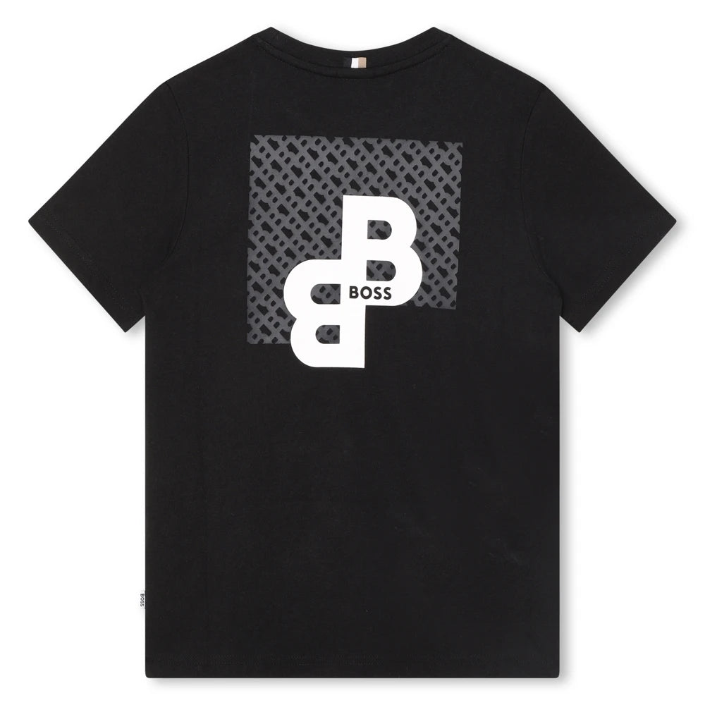 Boss Kidswear Boys Black Short Sleeves T-Shirt
