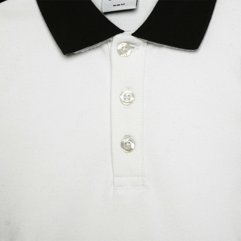 Boss Kidswear Boys White Short Sleeve Polo Shirt
