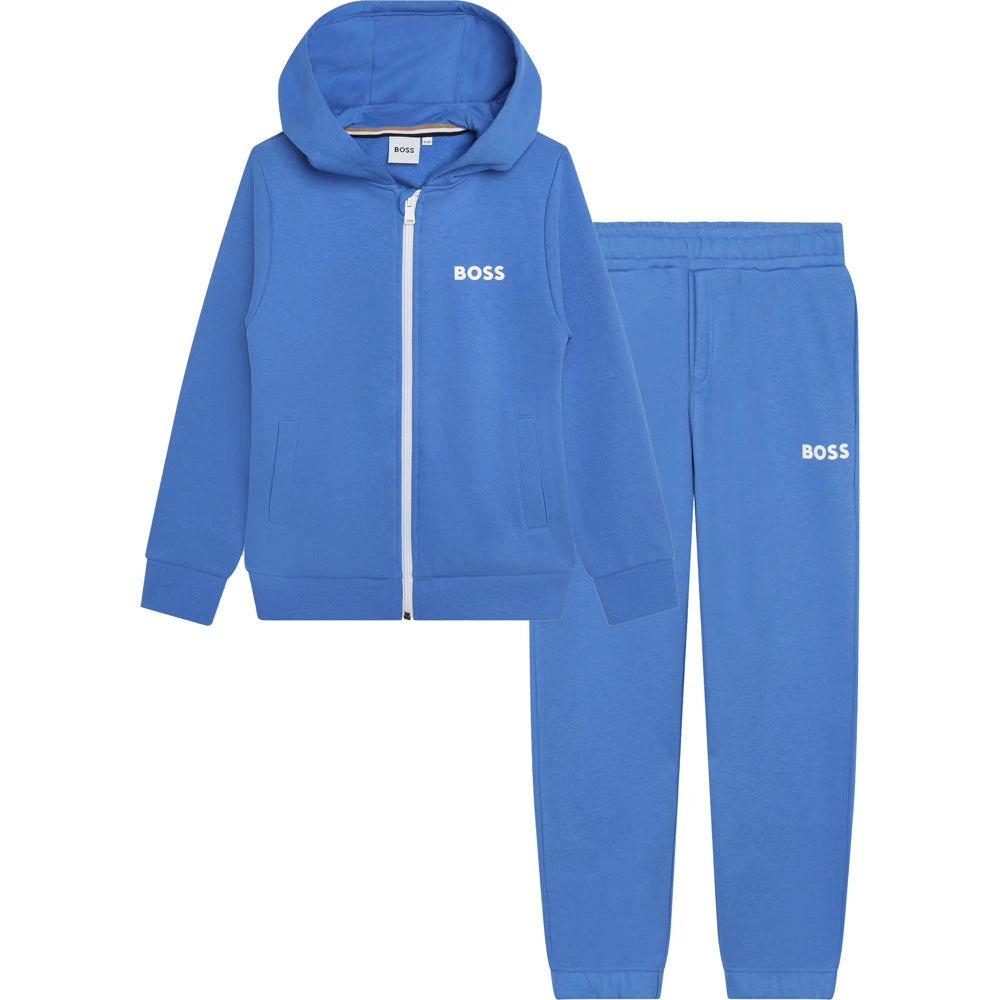 Boss Kidswear Boys Navy Hoodie & Jogger Set