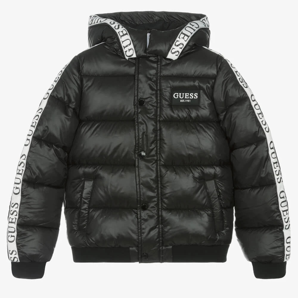 Guess Girls Black Puffer Jacket