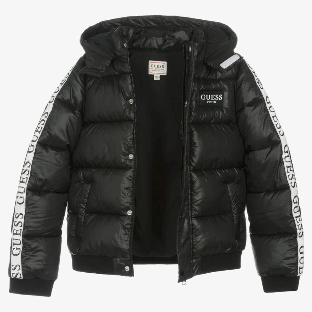 Guess Girls Black Puffer Jacket