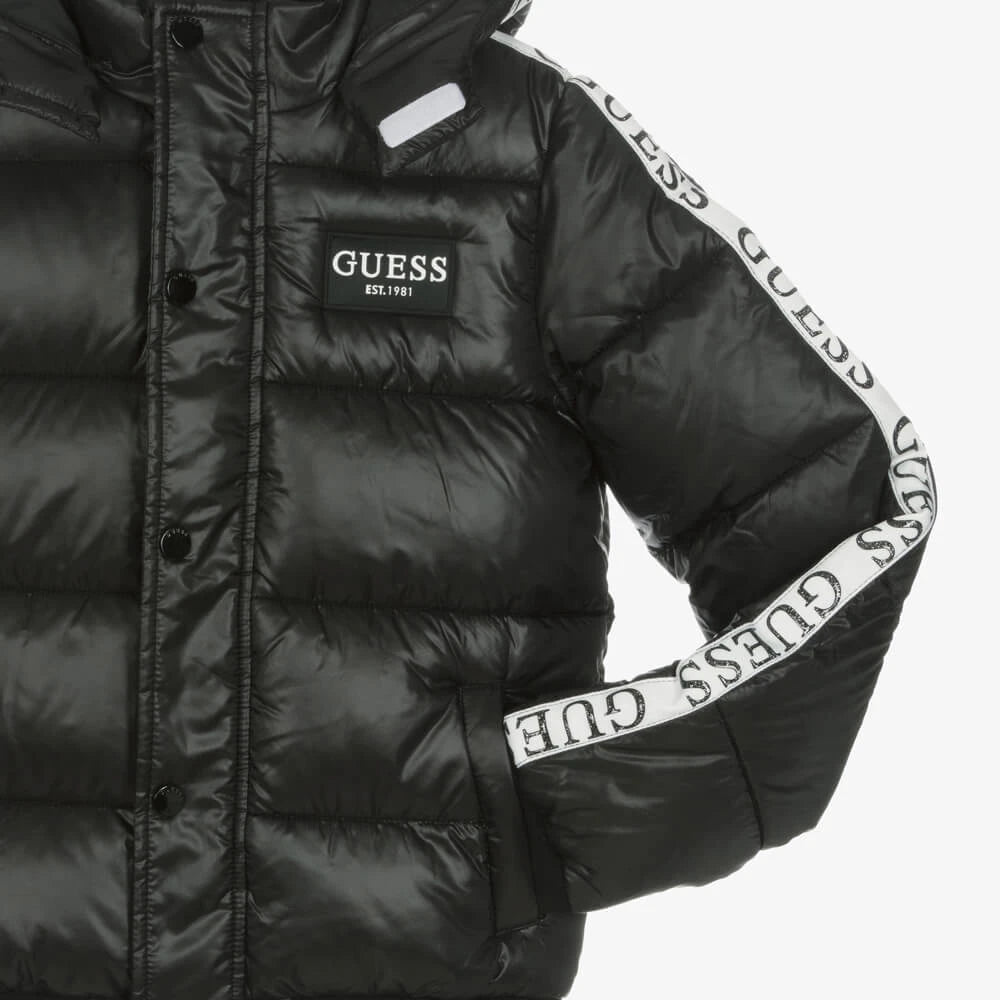 Guess Girls Black Puffer Jacket
