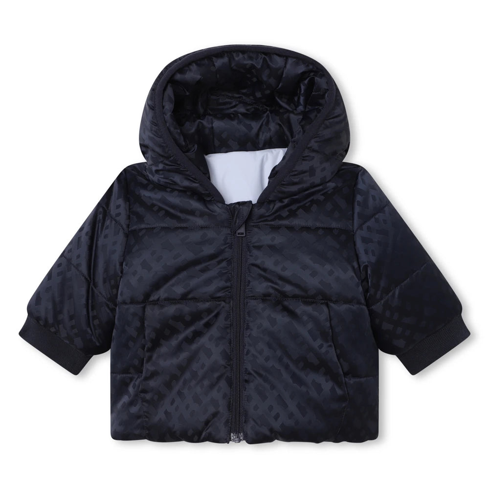 Boss Kidswear Baby Boys Navy Reversible Puffer Jacket