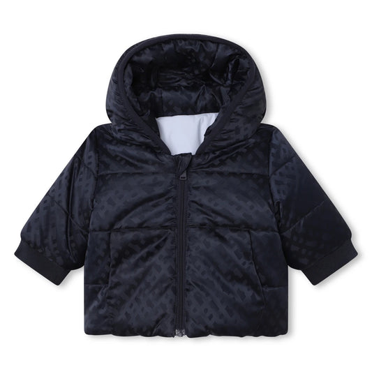 Boss Kidswear Baby Boys Navy Reversible Puffer Jacket