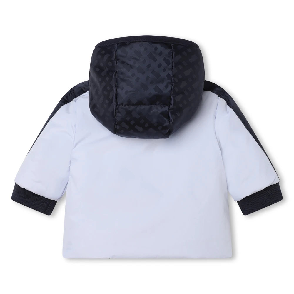 Boss Kidswear Baby Boys Navy Reversible Puffer Jacket