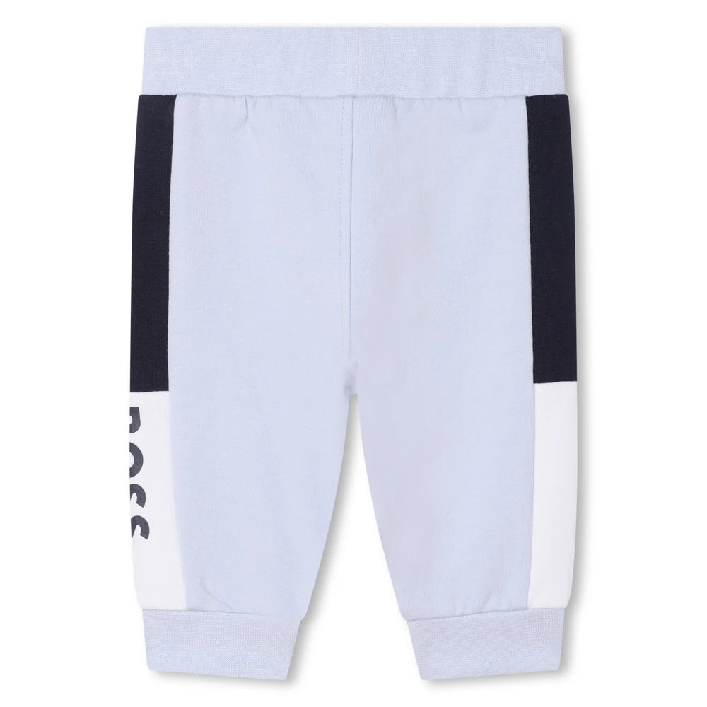 Boss Kidswear Baby Boys Pale Blue Joggers & Sweatshirt Set