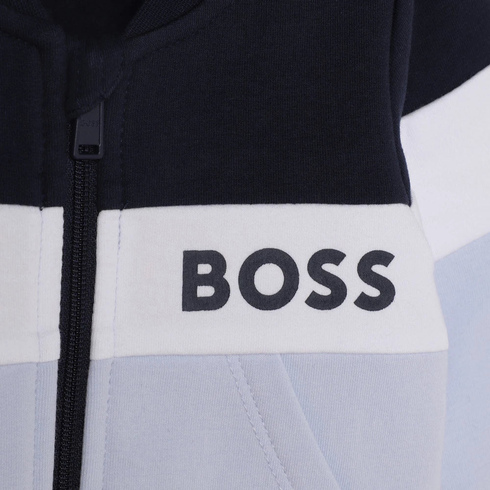 Boss Kidswear Baby Boys Pale Blue Joggers & Sweatshirt Set