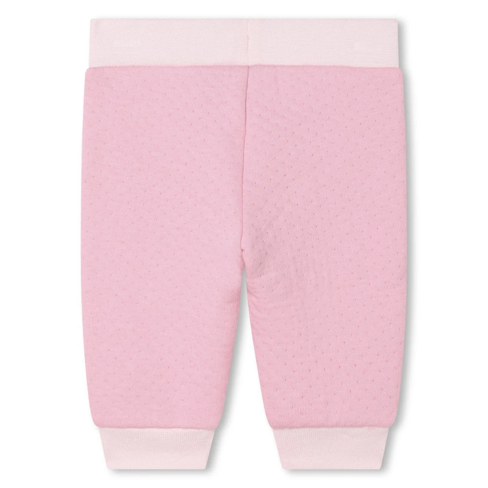 Boss Kidswear Baby Girls Orchid Pink T-Shirt & Joggers Set