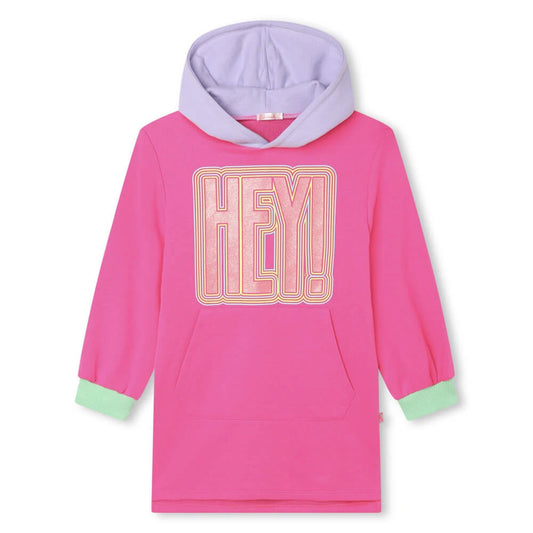 Billieblush Girls Pink Hooded Dress