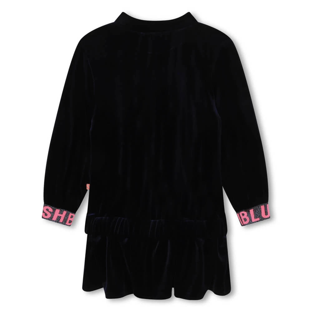 Billieblush Girls Navy Dress With Heart Design