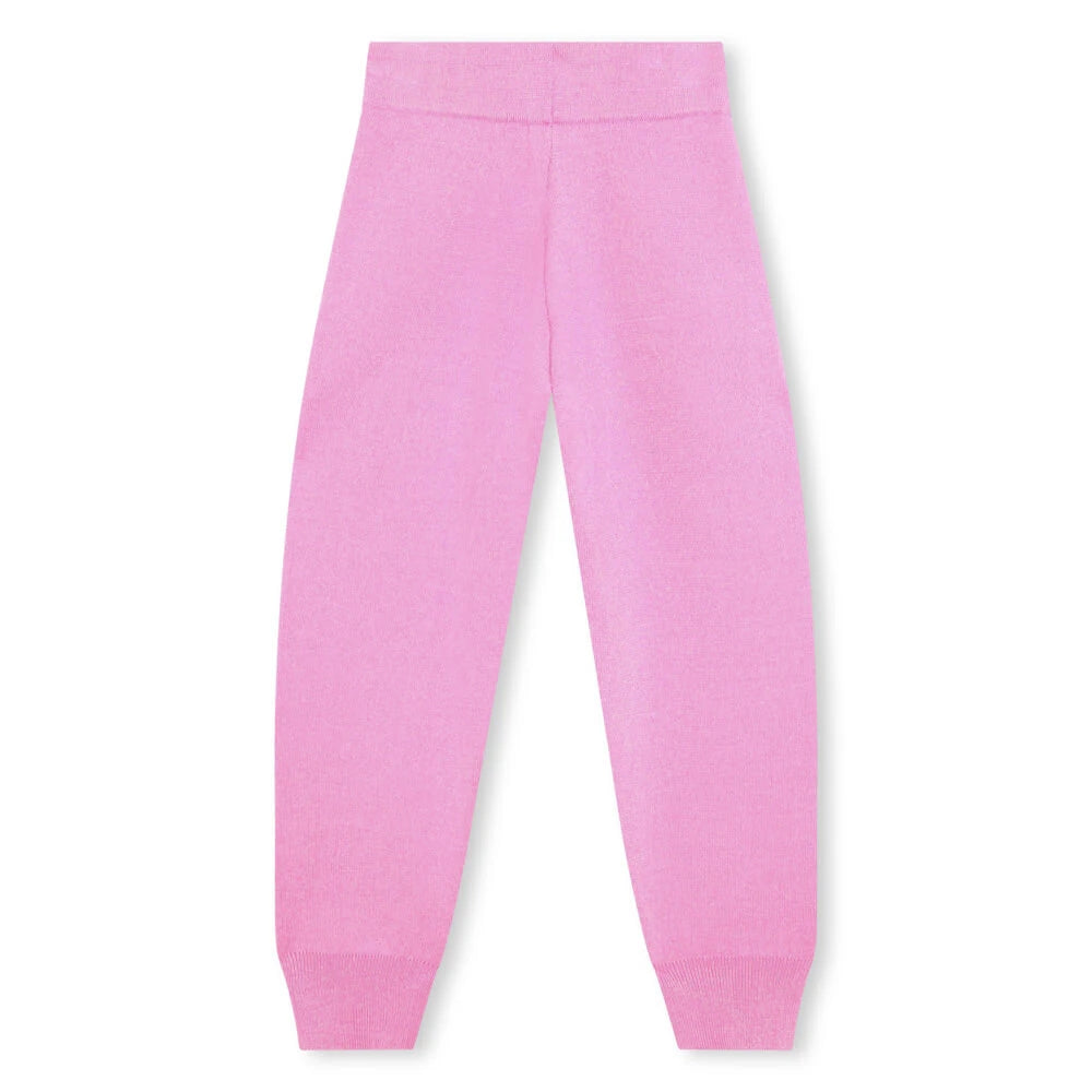 Billieblush Girls Pink Knitted Trousers