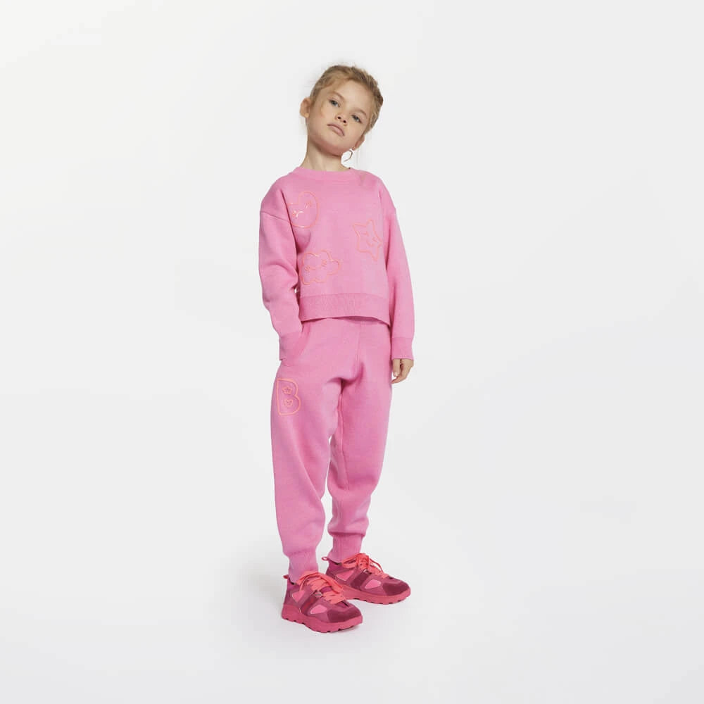 Billieblush Girls Pink Knitted Trousers