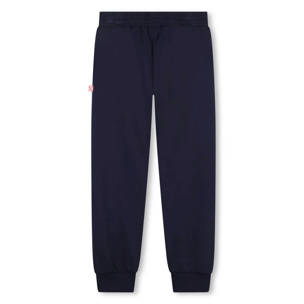 Billieblush Girls Navy Patterned Jogging Bottoms