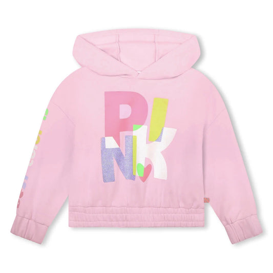 Billieblush Girls Pink Hooded Sweatshirt