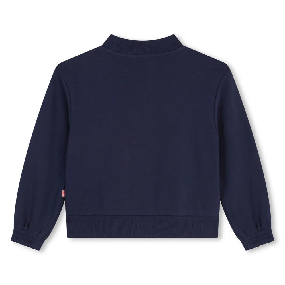 Billieblush Girls Navy Patterned Sweatshirt