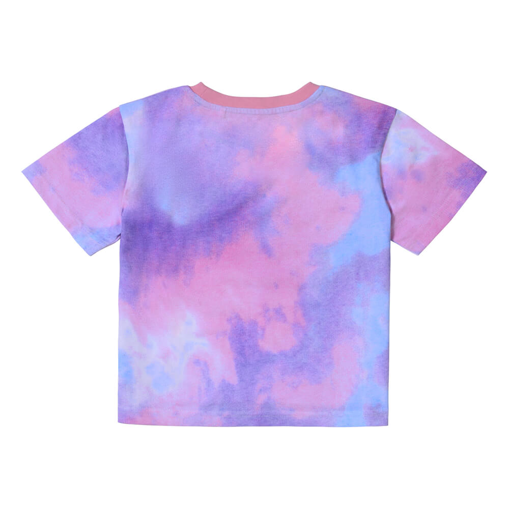 Elle Girls Crystal Blue Cloud Crop T-Shirt