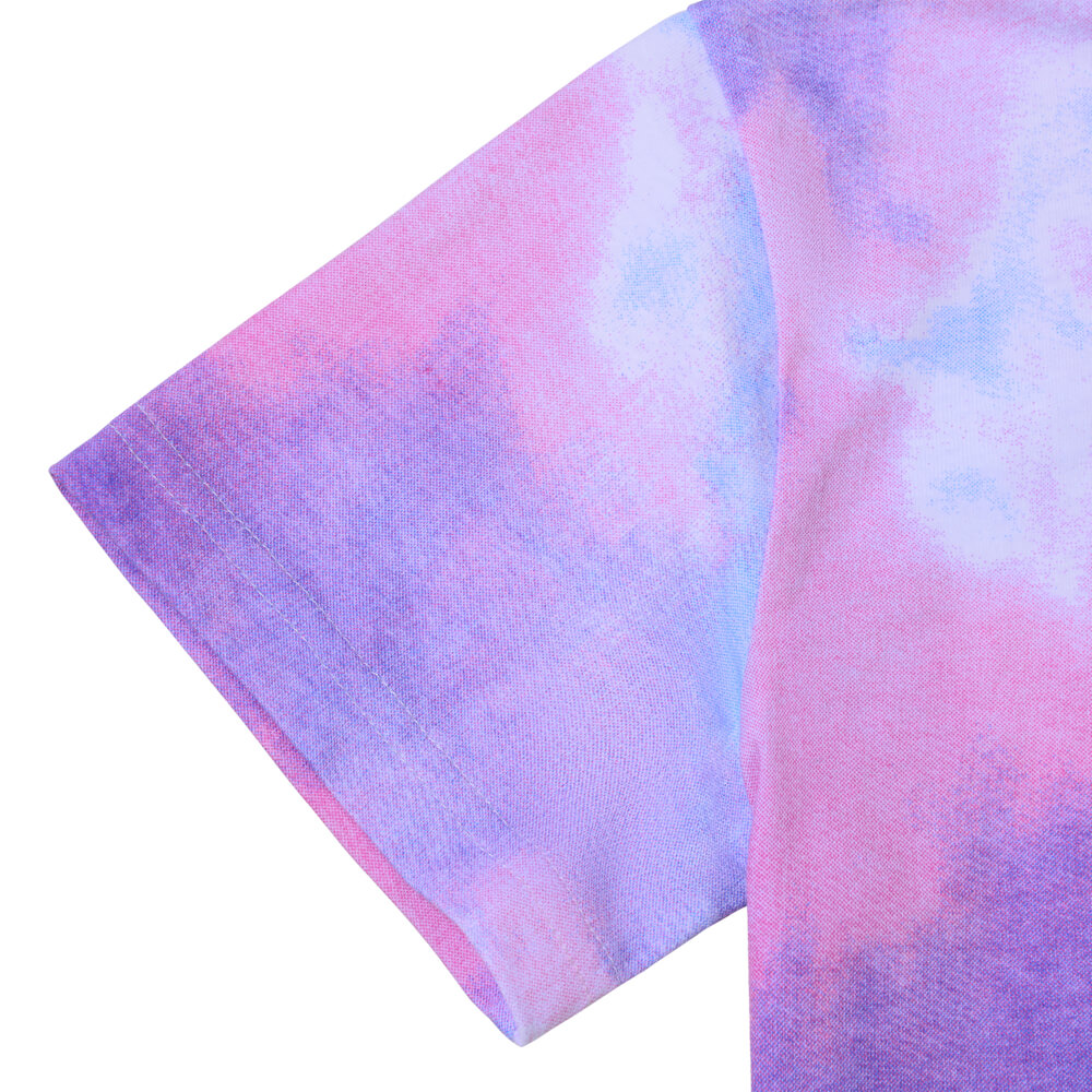 Elle Girls Crystal Blue Cloud Crop T-Shirt