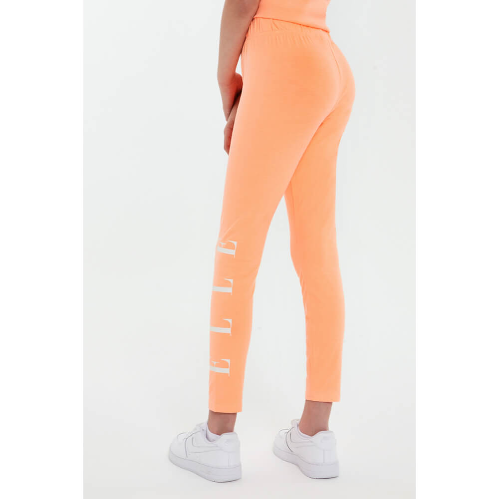 Elle Girls Summer Neon Orange Leggings