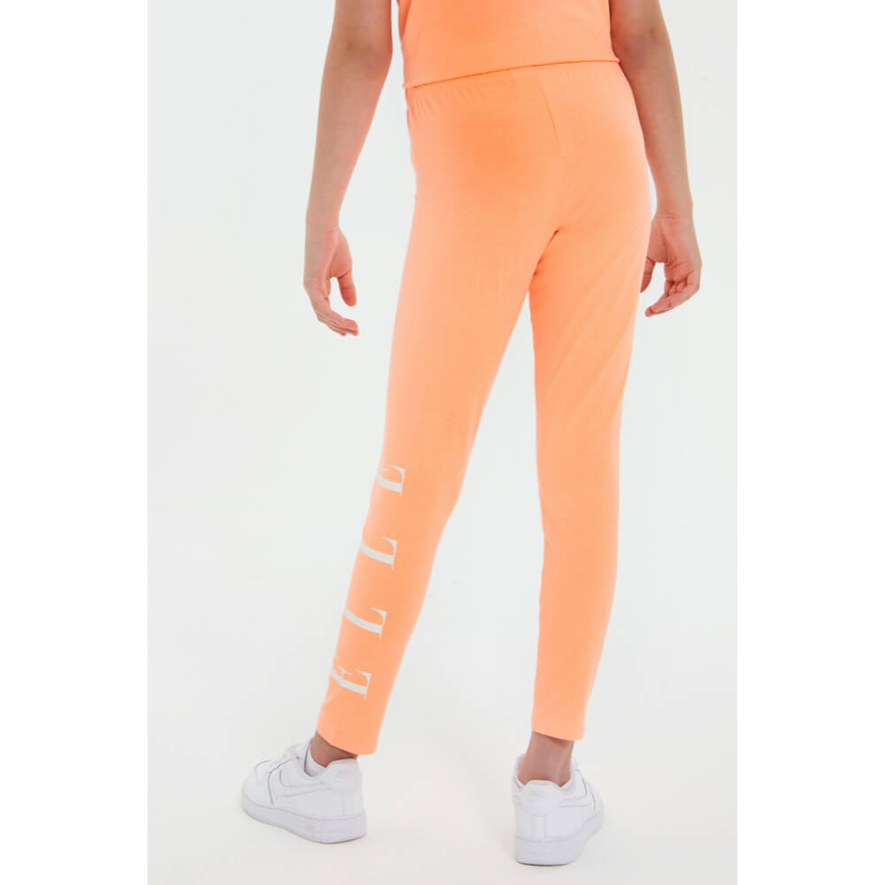 Elle Girls Summer Neon Orange Leggings