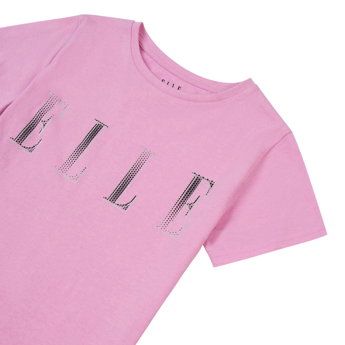 Elle Girls Purple Logo Fitted T-Shirt