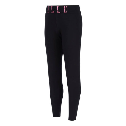 Elle Girls Black Logo Leggings